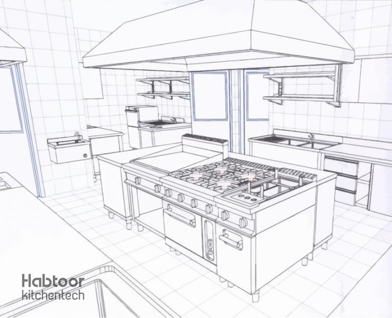 تجهیزات خط پخت آشپزخانه