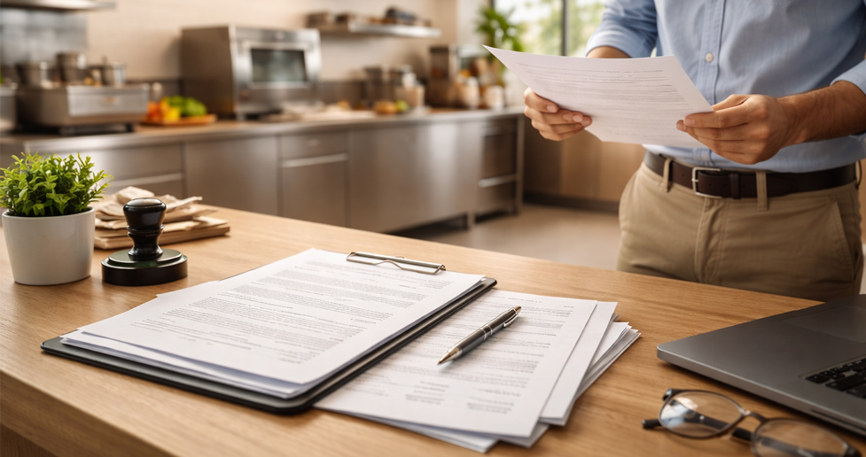 مدارک مورد نیاز برای مجوز فست فود