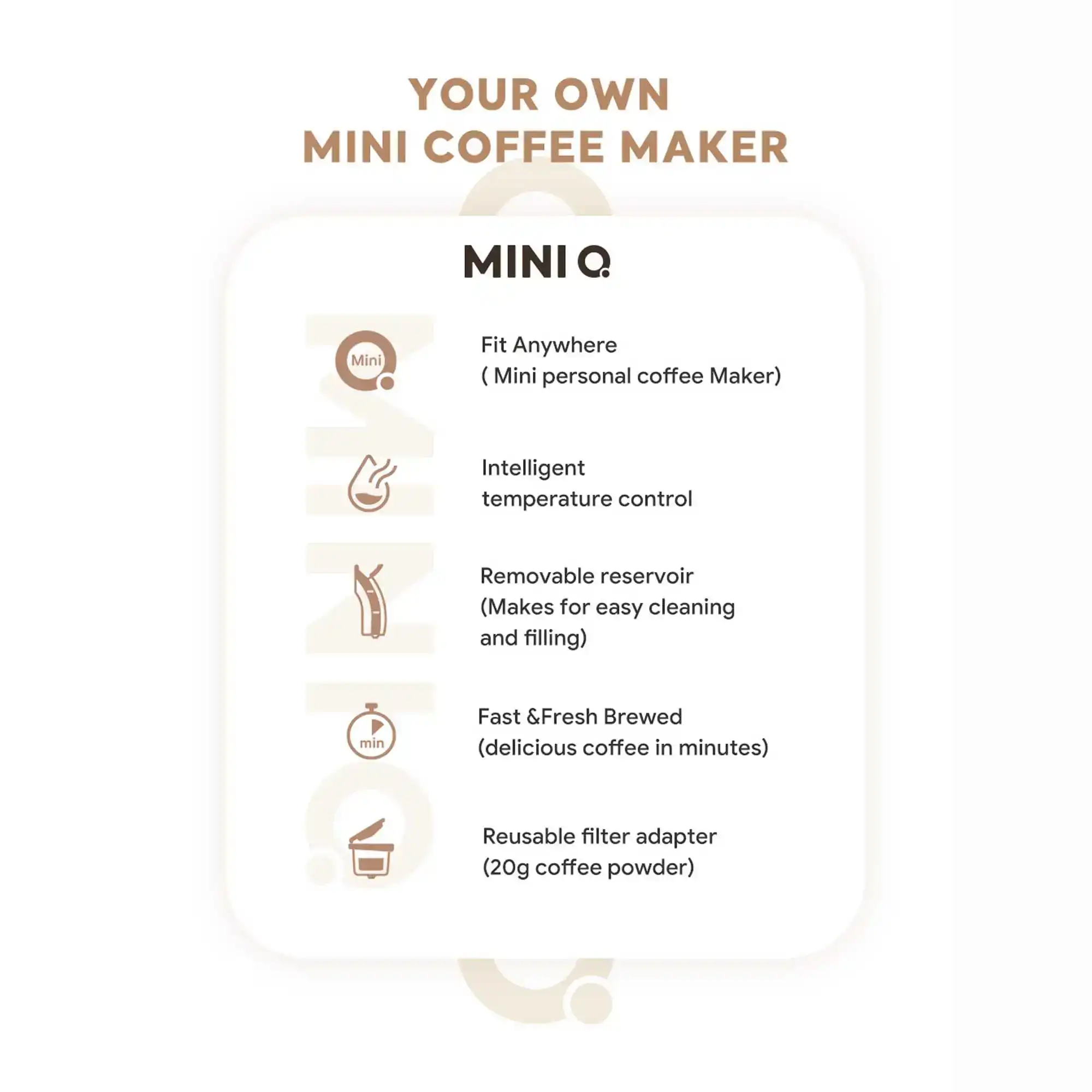 قهوه ساز برقی بلند پرک (BLEND PERK) مدل Mini Q - تصویر 9