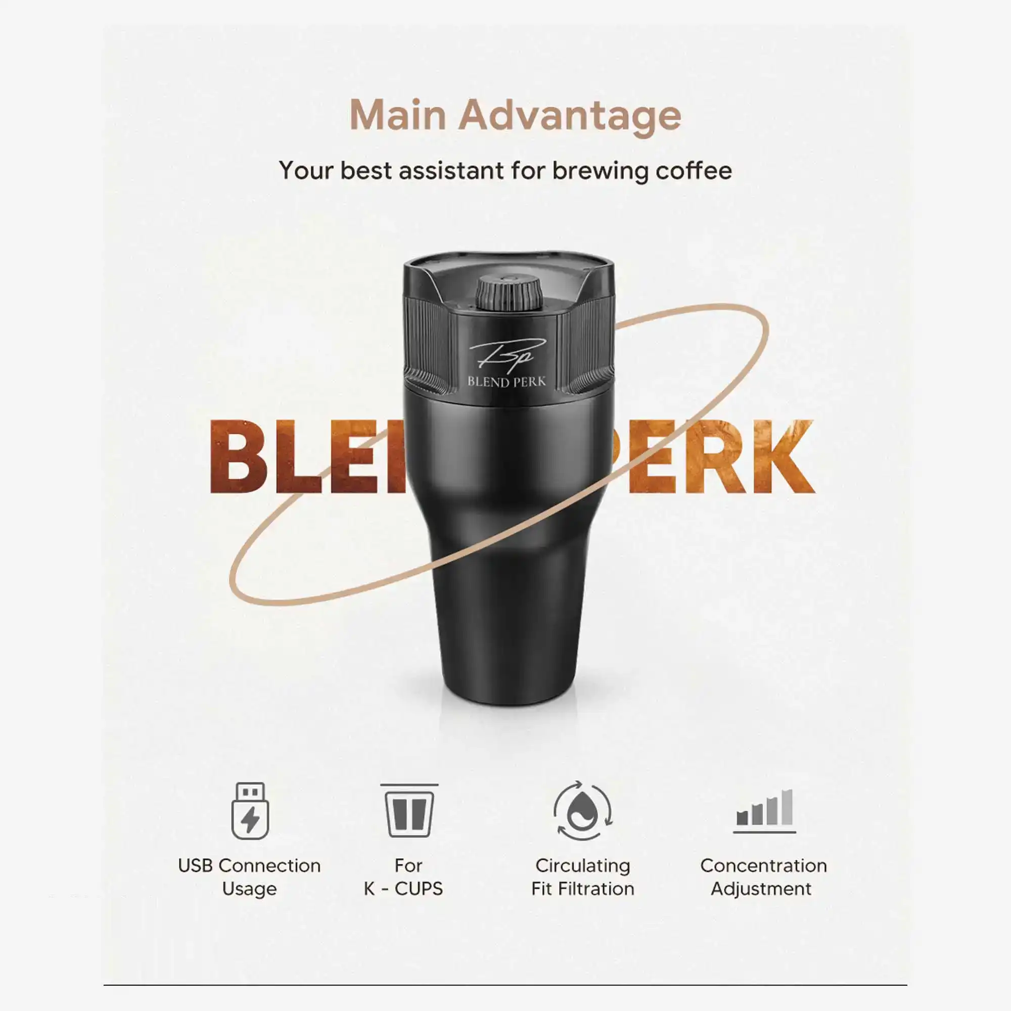 قهوه ساز دمی بلند پرک (BLEND PERK) با اتصال به USB - تصویر 3